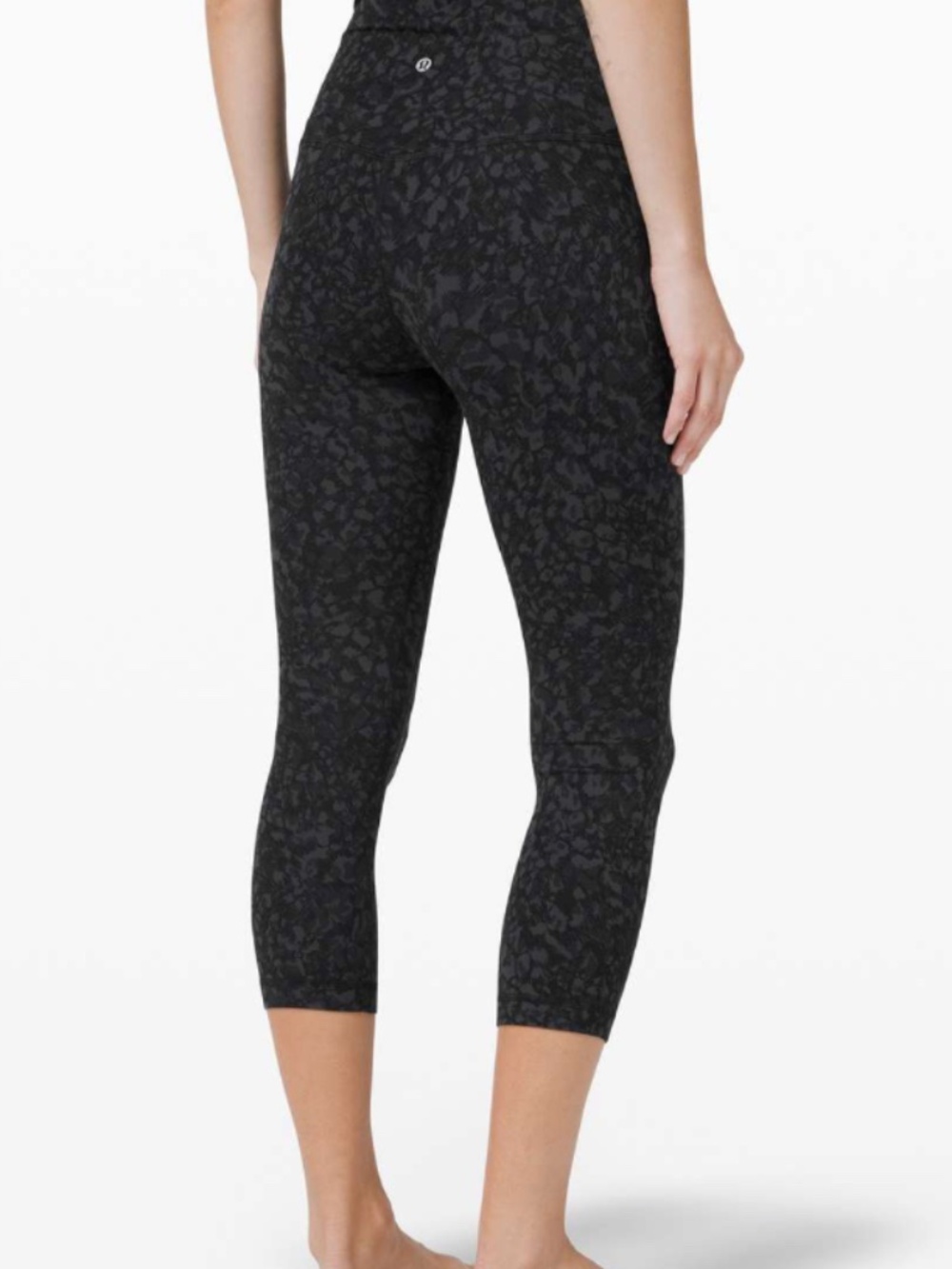 Lululemon Align Super High-Rise Crop 21" Wild Thing Camo Deep Coal Multi